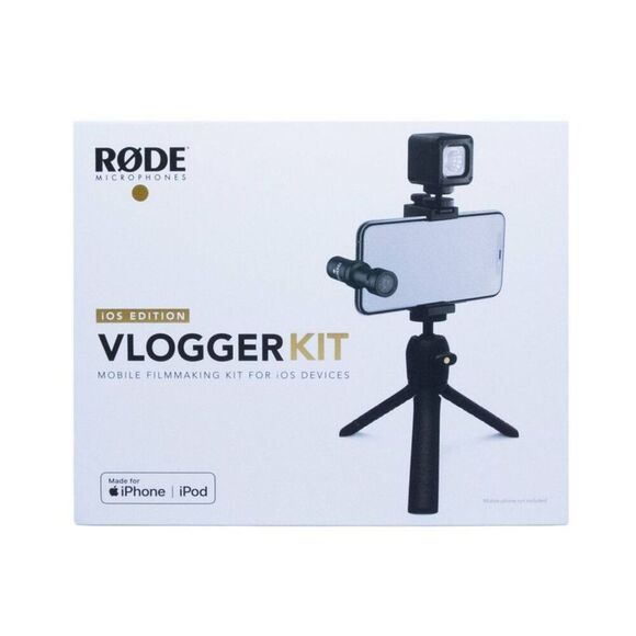 RODE Microphones - RODE Vlogger Kit iOS Edition Shotgun Mic Tripod In Black - Picture 2 of 8